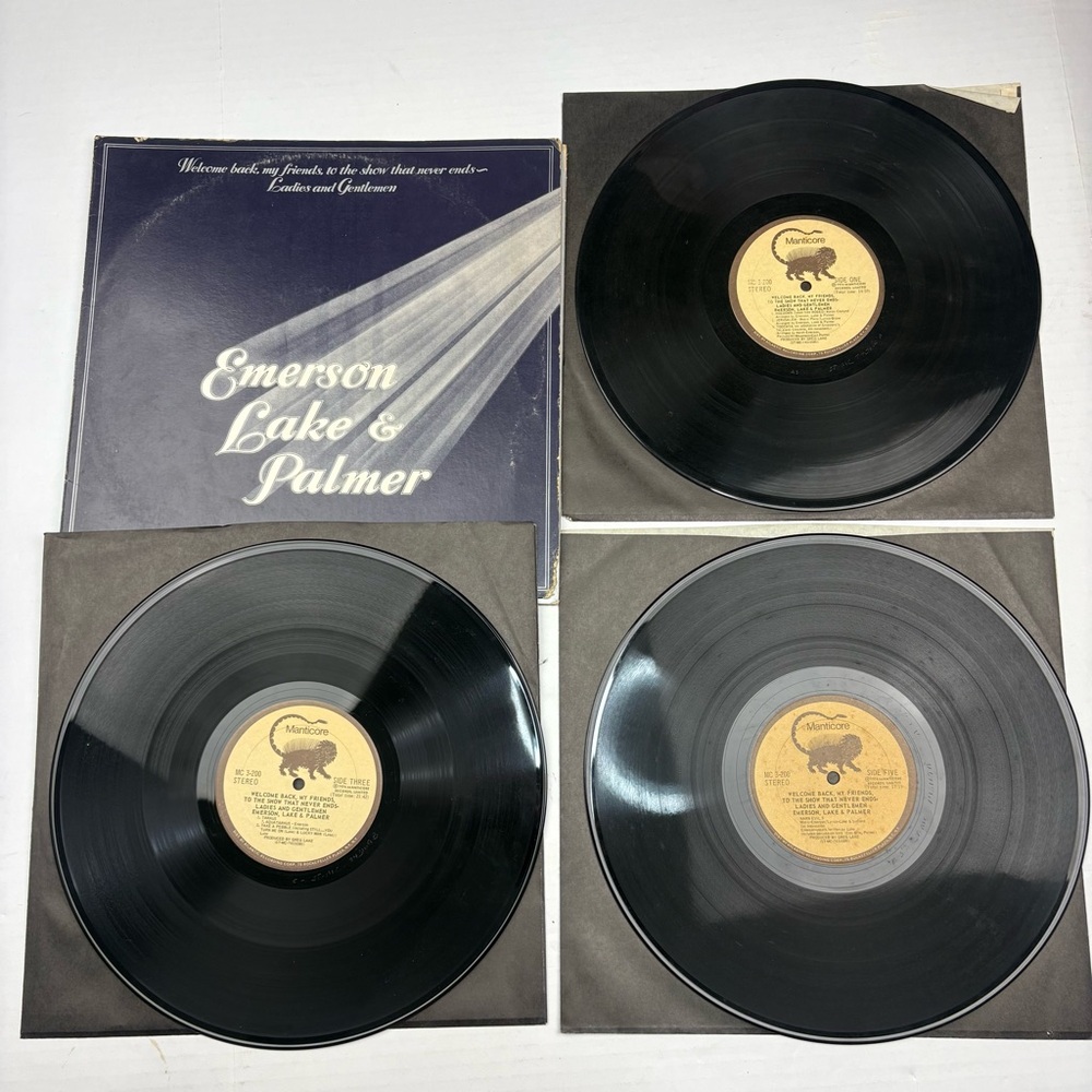 Emerson Lake & Palmer Vinyl Record MC 3-200 Manticore Atlantic 1974 Vintage